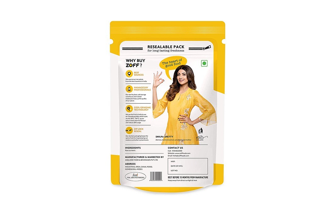 Zoff Turmeric Powder-    Pack  100 grams